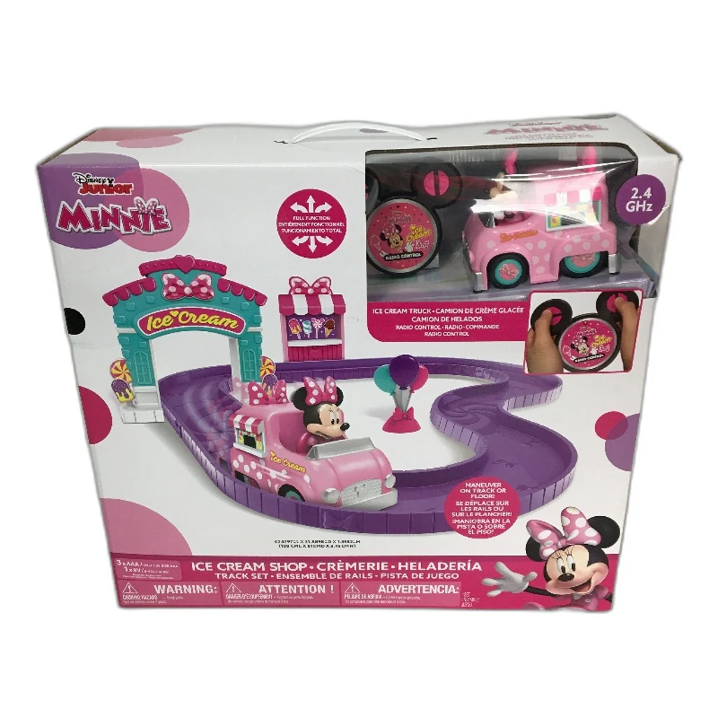 Disney Junior Minnie Mouse Ice Cream Shop RC Car and Track Set NEW - Image 2