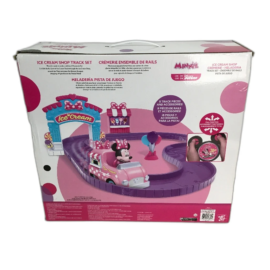 Disney Junior Minnie Mouse Ice Cream Shop RC Car and Track Set NEW - Image 3