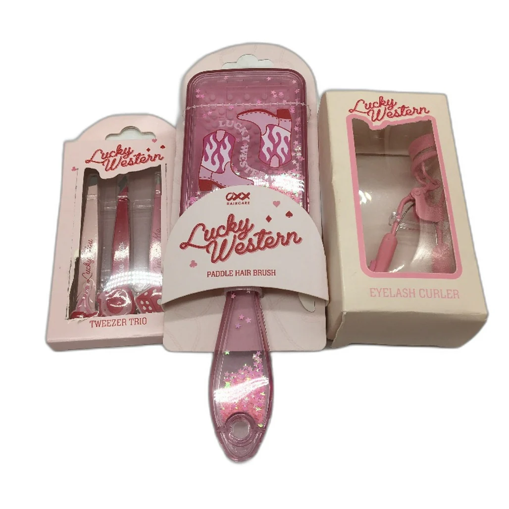 OXX 8 Piece Lucky Western Pink Cowgirl Beauty and Selfcare Bundle Pack NEW - Image 2