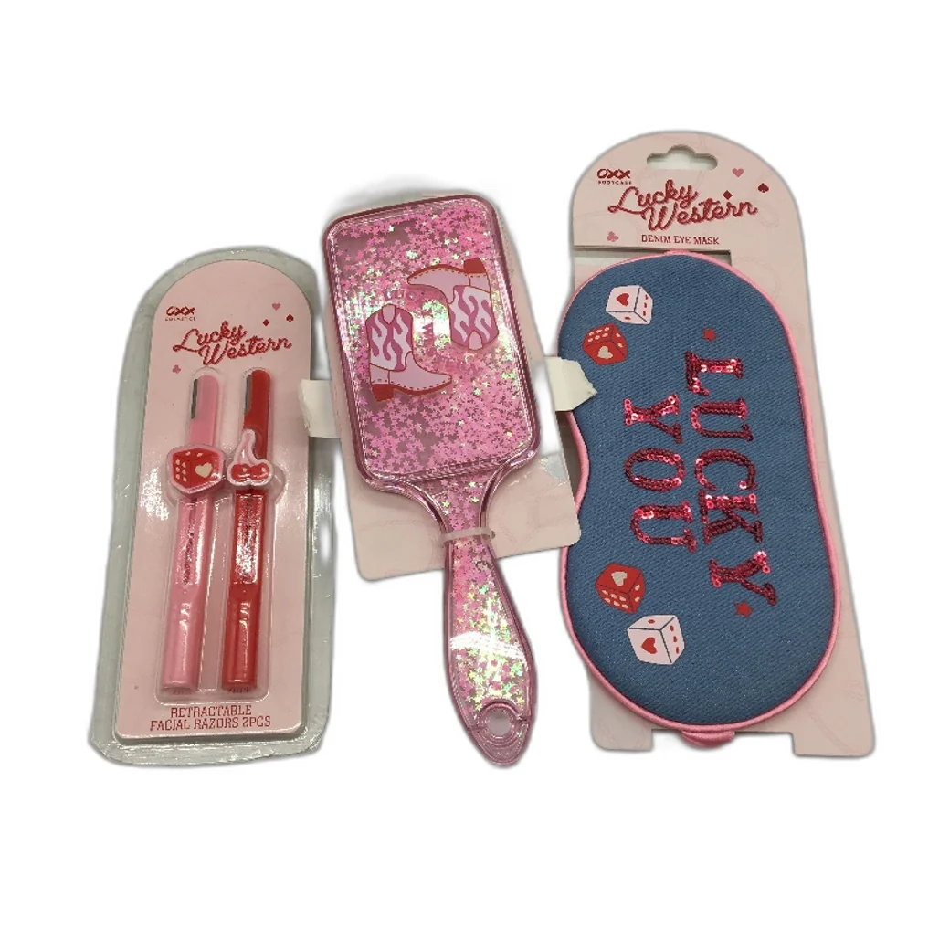 OXX 7 Piece Lucky Western Pink Cowgirl Beauty and Selfcare Bundle Pack NEW - Image 2