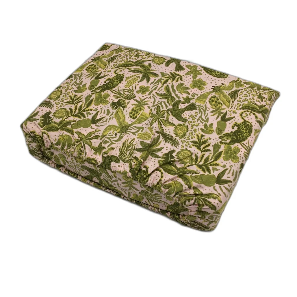 Target Safari Botanical Pink Green Patterned Fitted Sheet Combo Size DOUBLE NEW - Image 2
