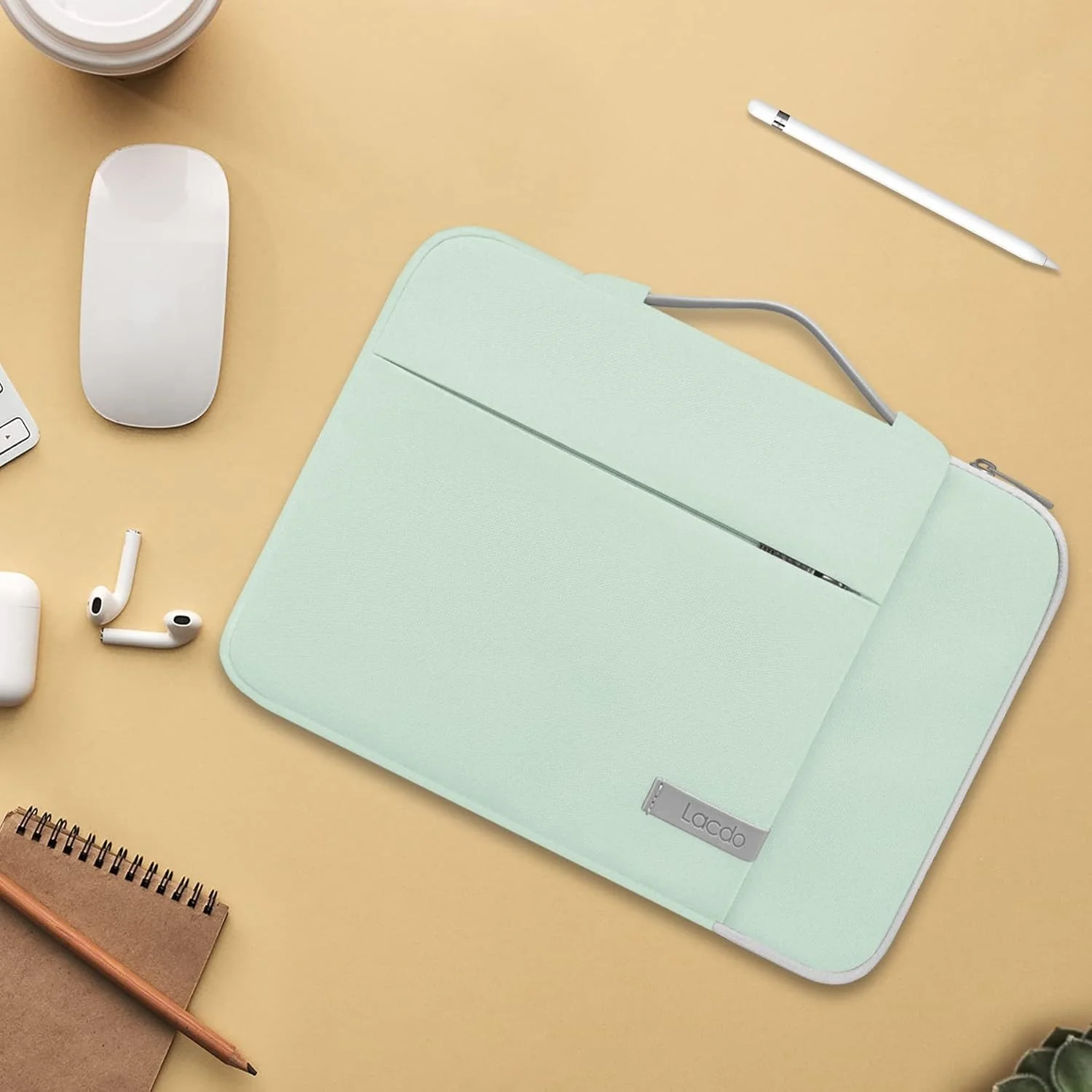 Lacdo 360° Protective Laptop Sleeve Case for 15 Inch MacBook Air Green AU - Image 7