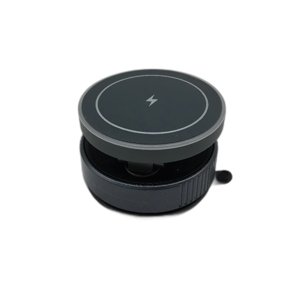 Wireless Charging Car Phone Holder Stand RGB Lighting Type C 15W Fast Charge NEW