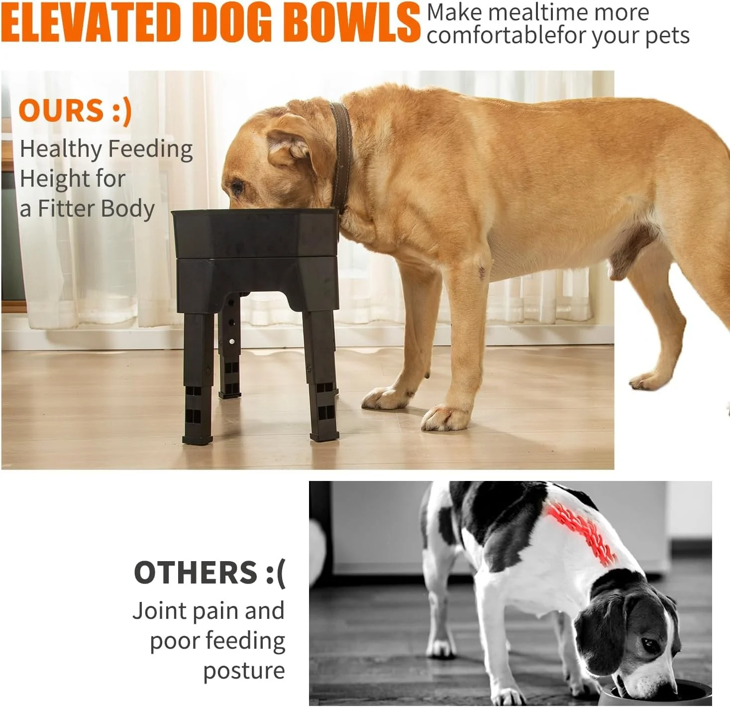 YY FOREYY 4-in-1 Adjustable Elevated Dog Bowls with Slow Feeder Online Australia - Image 4
