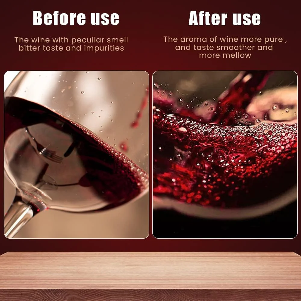 AIKARO Wine Aerator and Decanter with Filter Base for Red - Image 4