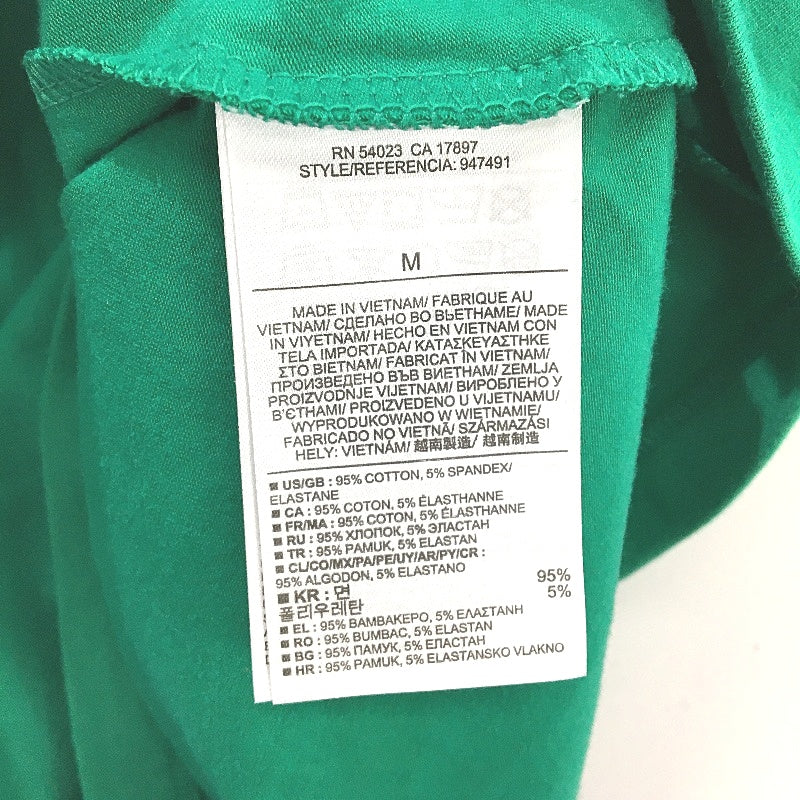 Banana Republic Cotton Blend Bright Green Basic Cotton T-Shirt Ladies M - Image 4