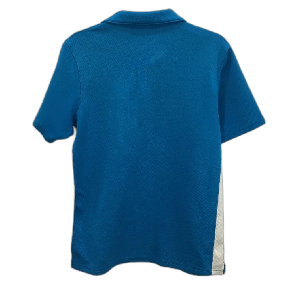 Nike Dri Fit Royal Blue & White Polo T-Shirt Sports Top Unisex Size Medium - Image 2