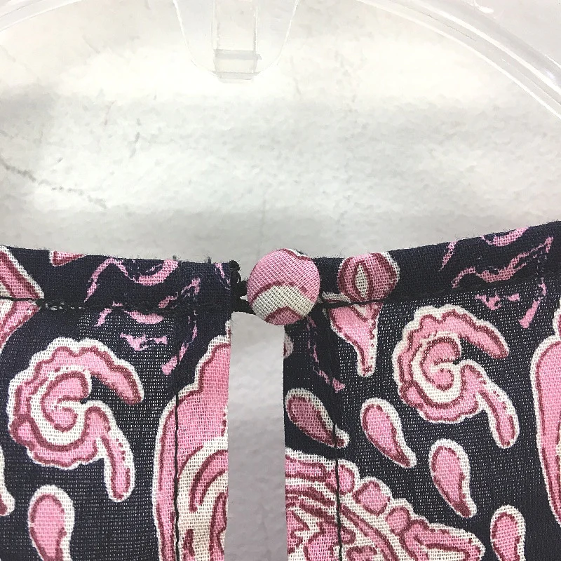 GRAB Denim Pink Floral Long Sleeve Organic Cotton Smock Shirt Ladies Size 8 NEW - Image 3