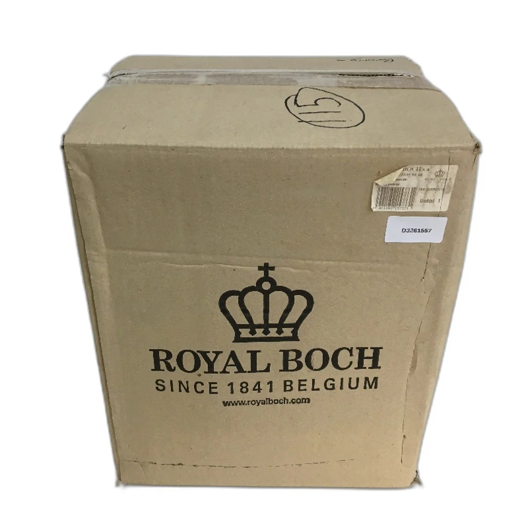 Royal Boch Belgium Crackle Bronze Fast Effection Bear Porcelain Figurine NEW - Image 4