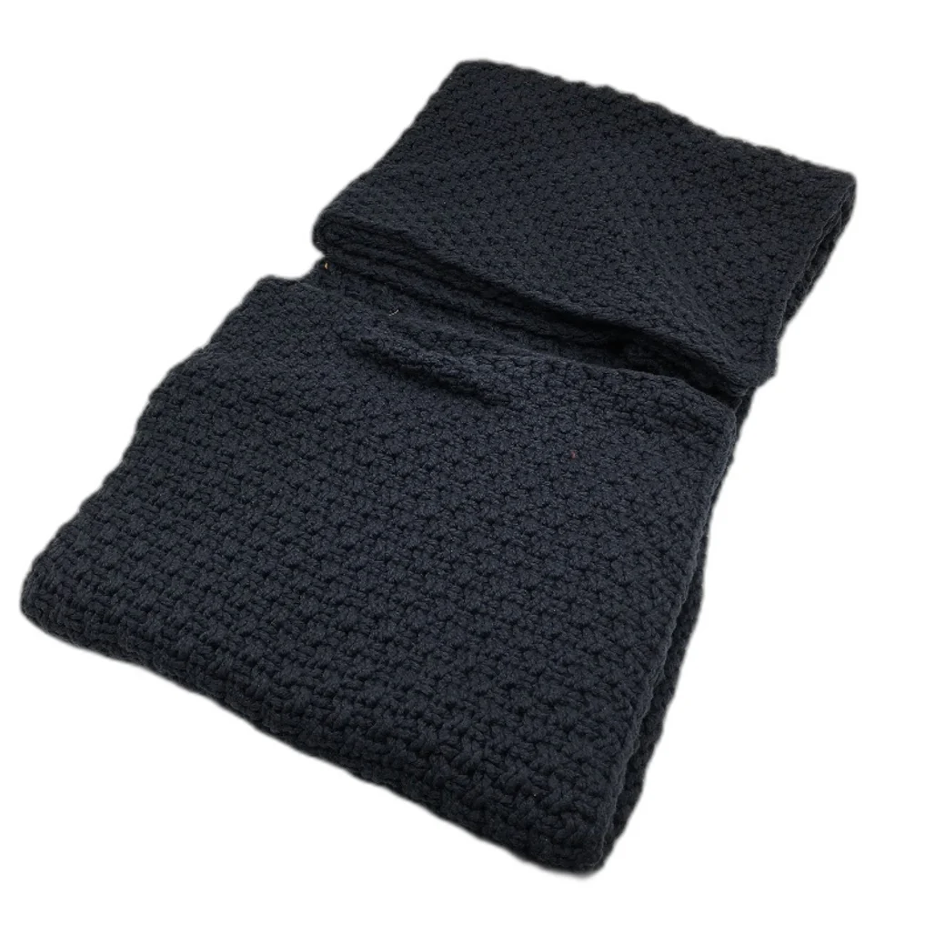 Target Dolly Navy Blue Chunky Knit Throw Lounge Blanket 127x152cm NEW - Image 4