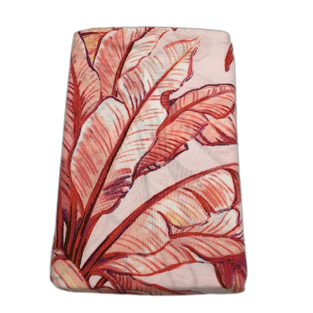 2 Piece Pink Palm Tree European Square Pillowcases 67x67cm NEW - Image 2
