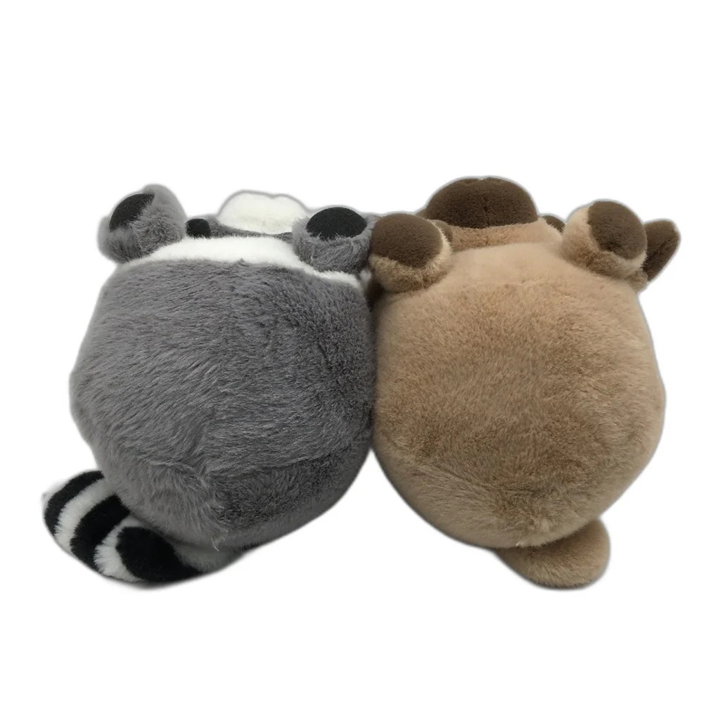 Racoon & Pug 2 Pack Super Soft Fluffy Animal Dog Plush Toys Plushies NEW - Image 3