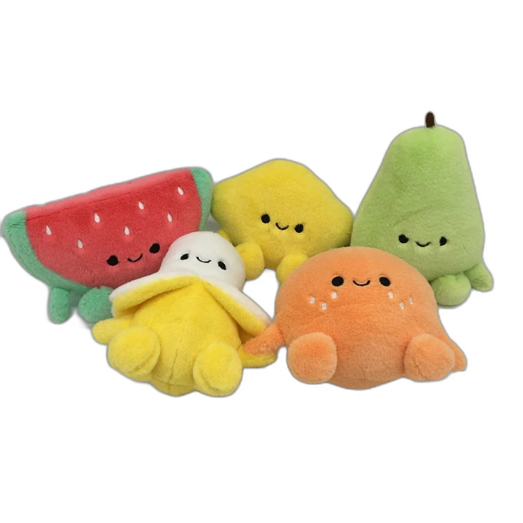 Mini Smiling Fruit 5 Pack Bundle Soft Plush Toys With Magnetic Hands NEW - Image 2