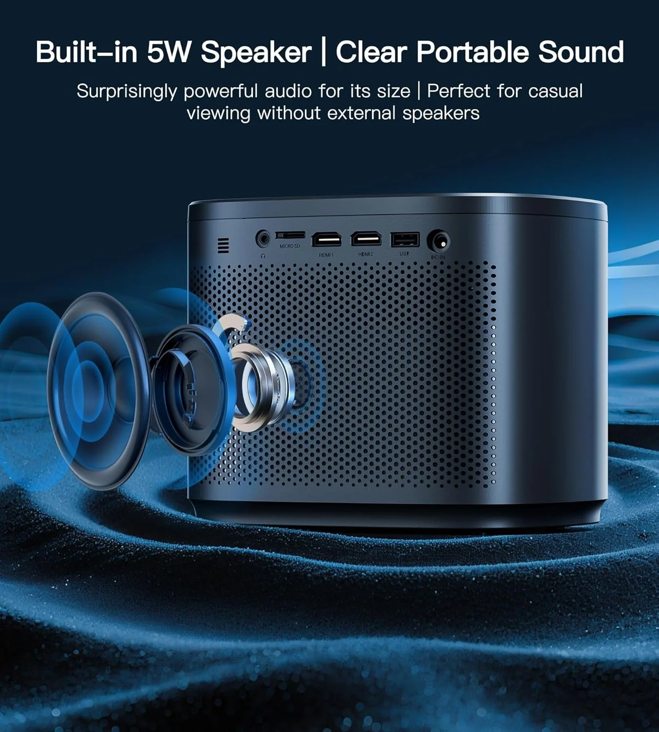 BIGASUO M416 Mini Projector 1080P HD Portable 200” Display DEMO - Image 7