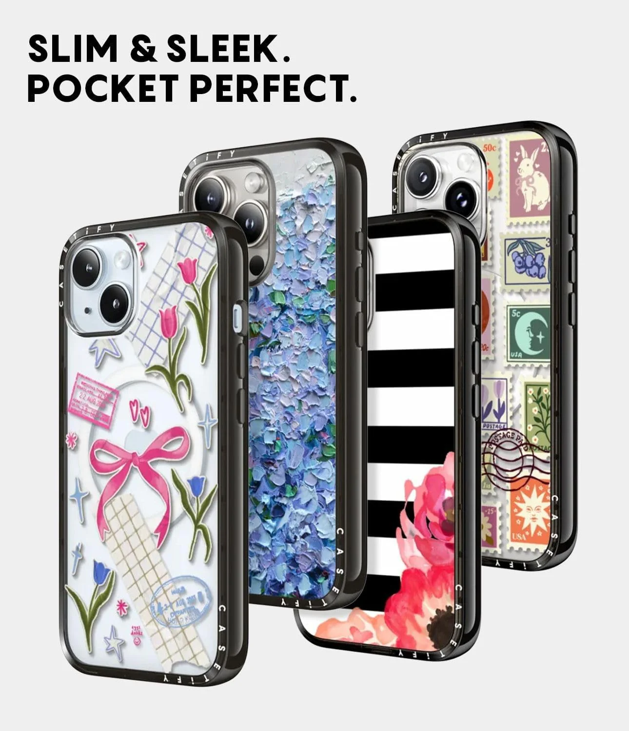 CASETiFY Compact iPhone 16 Case with Military Grade Protection - Clear Black - Image 3