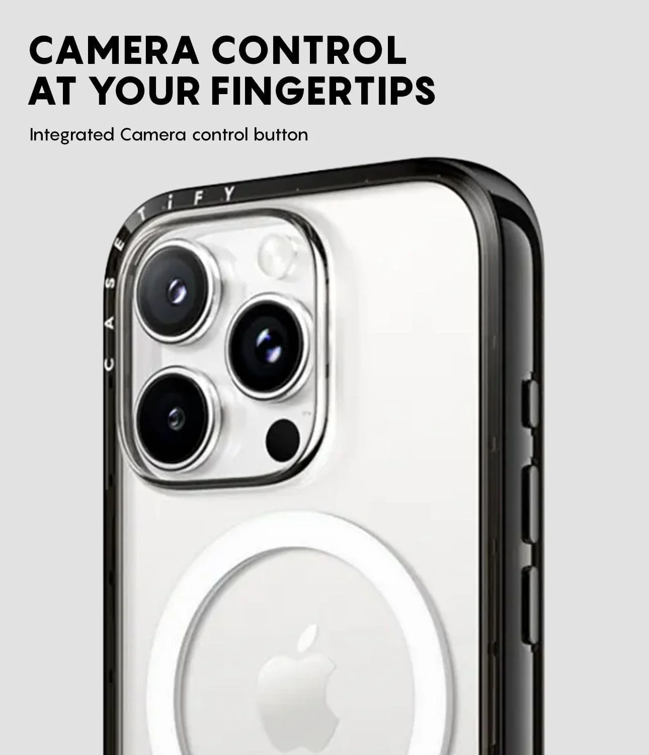 CASETiFY Compact iPhone 16 Case with Military Grade Protection - Clear Black - Image 7