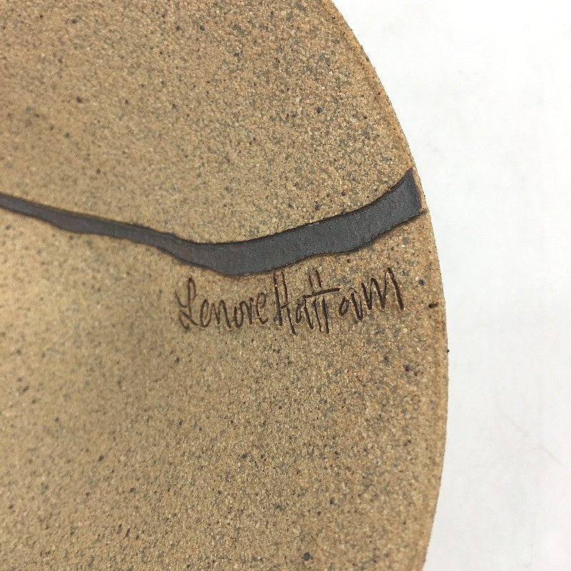 HANDCRAFTED Stoneware Pottery 3 Leaf Trinket Bowl By Lenore Hattoum 16cm - Image 3