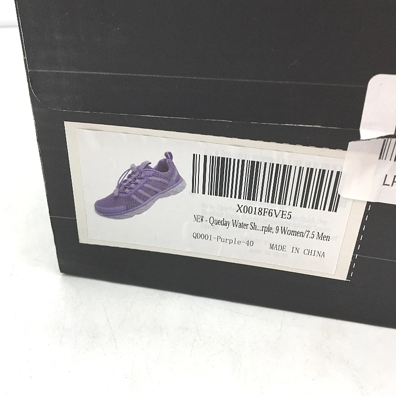 Queday Lilac Purple Mesh Lightweight Water Sneaker Shoes Ladies Size EU 40 NEW - Image 7