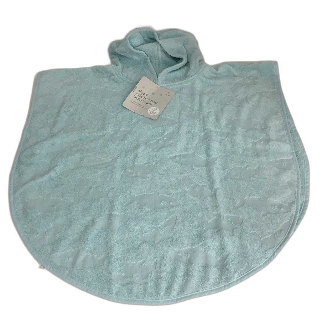 Target Aust Cotton Blue Shark & Pink Flower Kids Hooded Bath Towel Pack NEW - Image 5