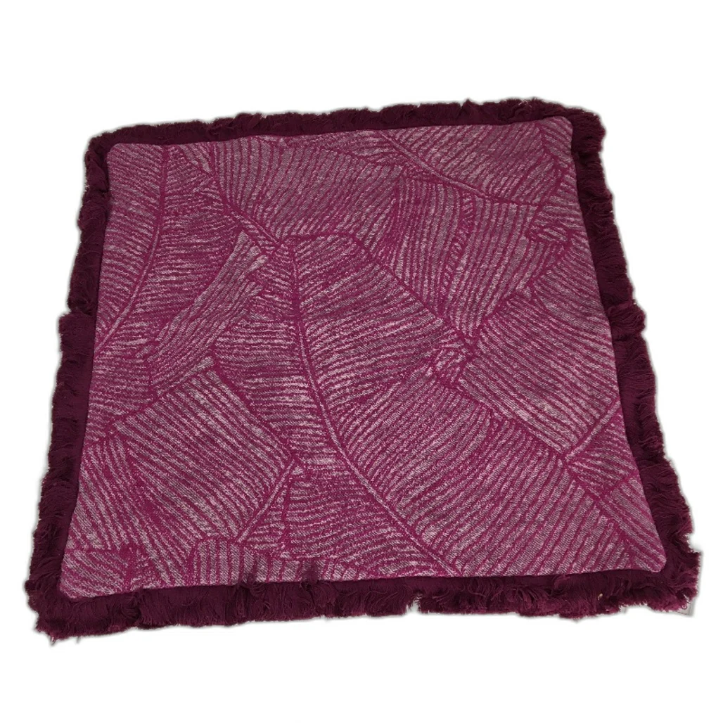 Target 3 Piece Banana Leaf Fringed 50cm Cushion Covers In Green Pink Mustard NEW - Image 3