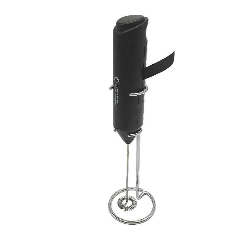 New England Stories Electric Handheld Milk Frother Foam Maker in Black DEMO