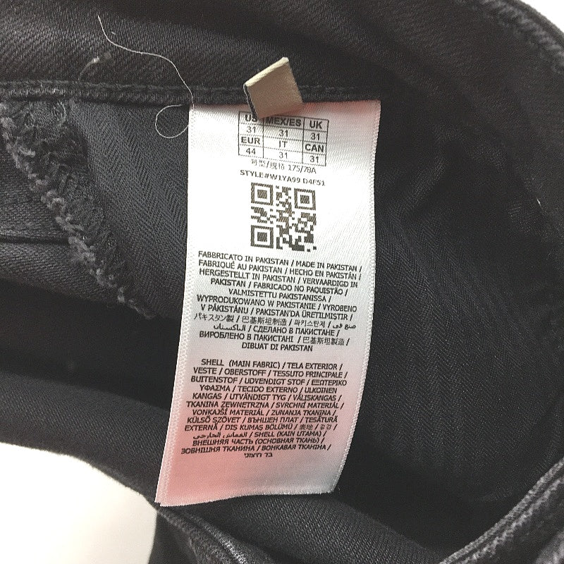 Guess Annette Skinny Slim Tapered Black Mid Rise Jeans Ladies Size UK 31 NEW - Image 5