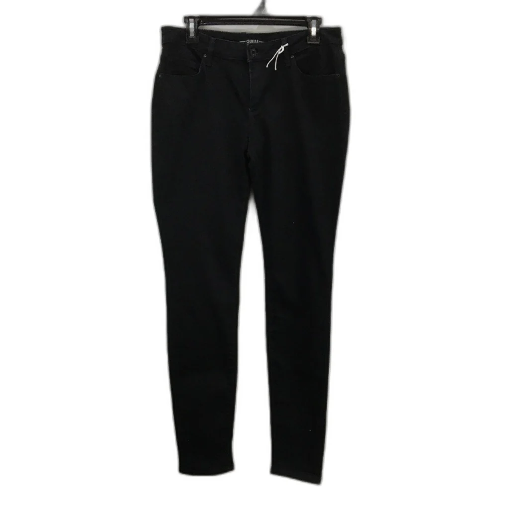 Guess Annette Skinny Slim Tapered Black Mid Rise Jeans Ladies Size EU 44 NEW