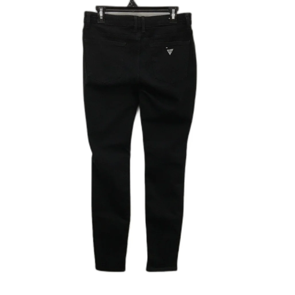 Guess Annette Skinny Slim Tapered Black Mid Rise Jeans Ladies Size EU 44 NEW - Image 2