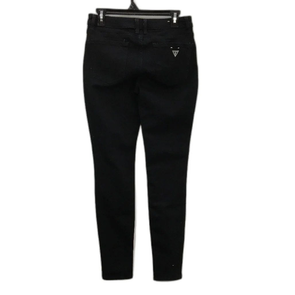 Guess Annette Skinny Slim Tapered Black Mid Rise Jeans Ladies Size UK 30 NEW - Image 2