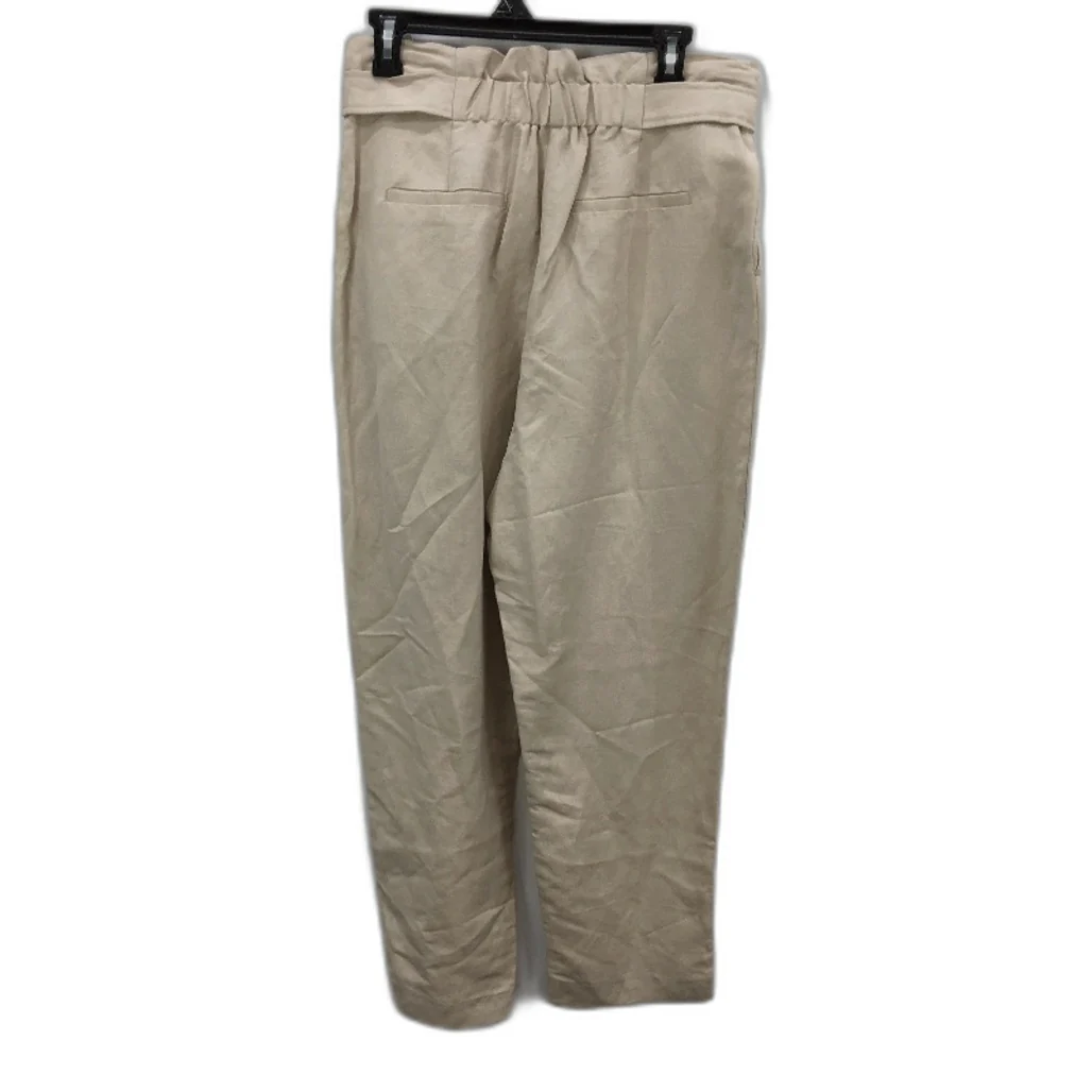 Tokito Button Detail Ecru White Linen Blend Tapered Pants Ladies Size 10 NEW - Image 2