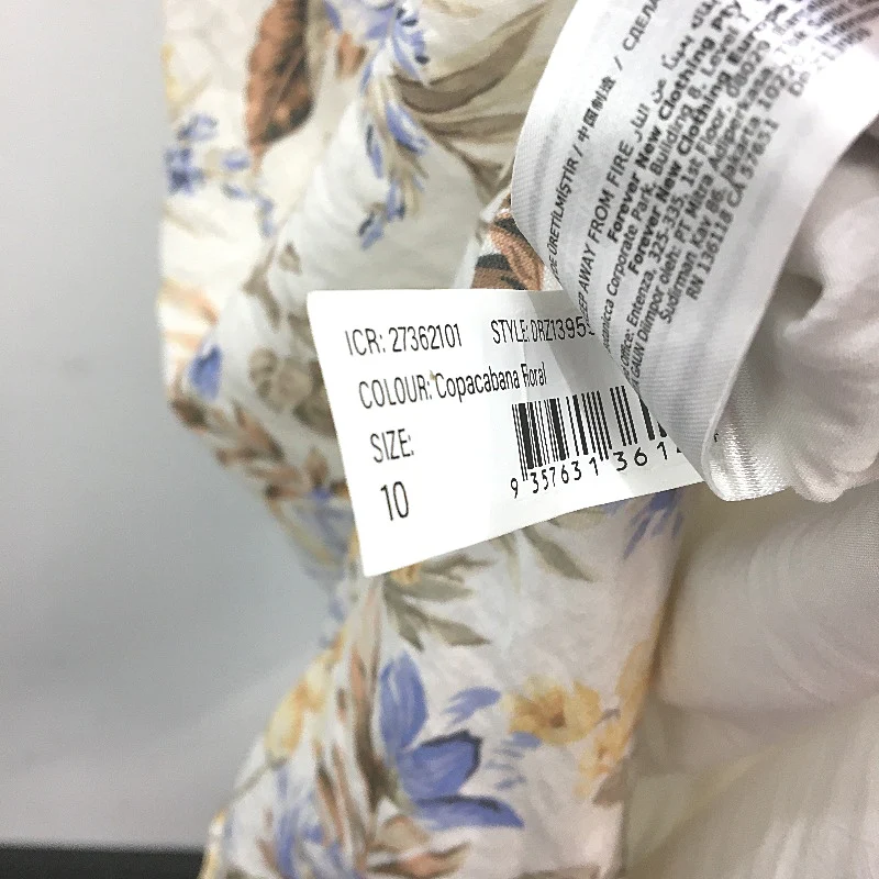 Forever New Rebekka Copacobana Floral Twisted Detail Dress Ladies Size AU 10 - Image 4