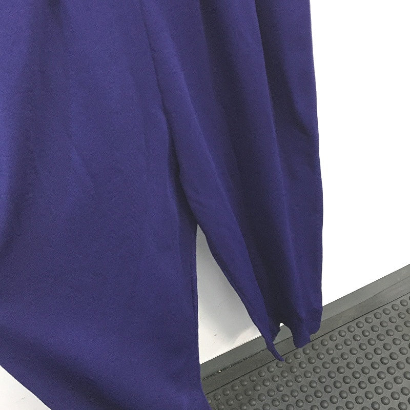 Zara Rib Knit Wrap Top Navy Mid Sleeve Wide Leg Jumpsuit Ladies Size Small - Image 5