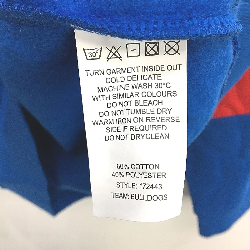 AFL Football Official Merch Western Bulldogs Blue Hooded Jumper Mens Size M NEW - Image 4