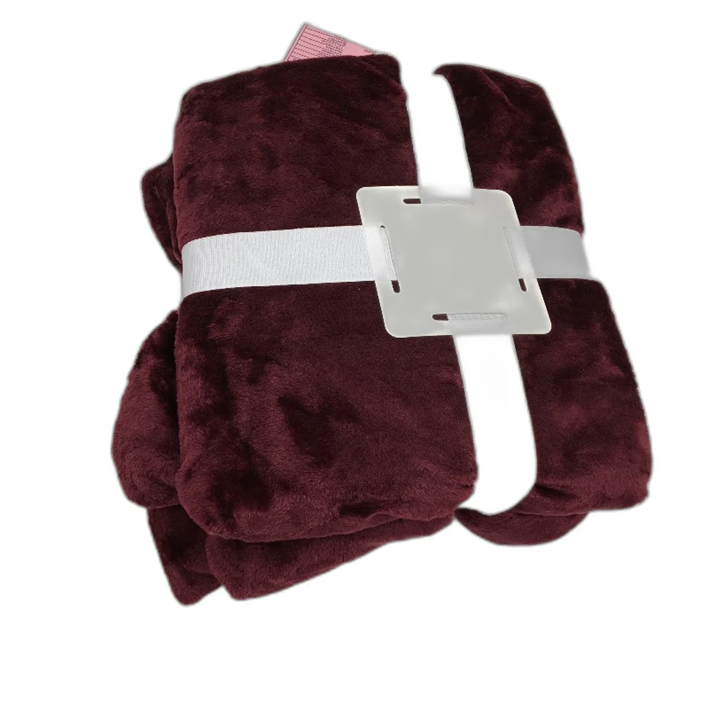 Target Ivy Supersoft Luxe Winter Warmth Burgundy 127 x 152cm Throw Blanket NEW - Image 3