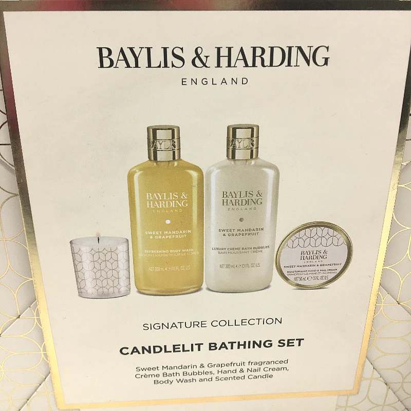 Bayliss & Harding Sweet Manderine & Grapefruit Candelit Bath Pamper Pack NEW - Image 5
