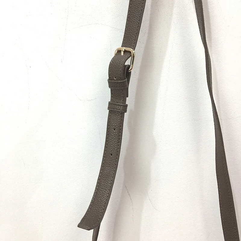 Rich Mocha Brown Textured Leather Look Cross Body Bag With Adjustable Strap NEW - Image 3
