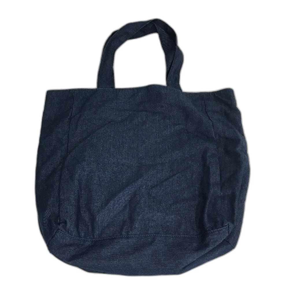 Beige Corduroy & Blue Lightweight Denim Double Large Tote Bag Pack NEW - Image 3