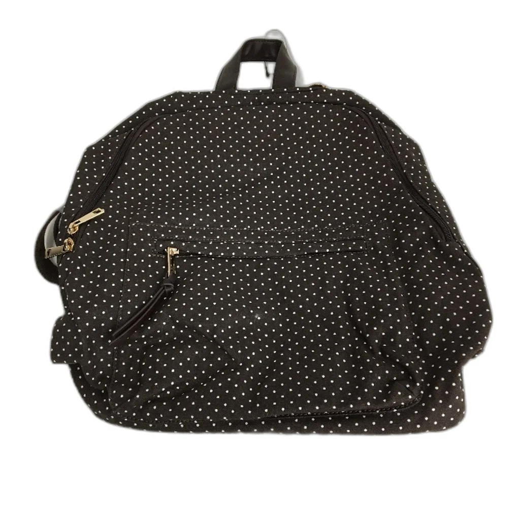 Chocolate Brown White Polka Dot Backpack & Duffle Bag Matching Set NEW - Image 3