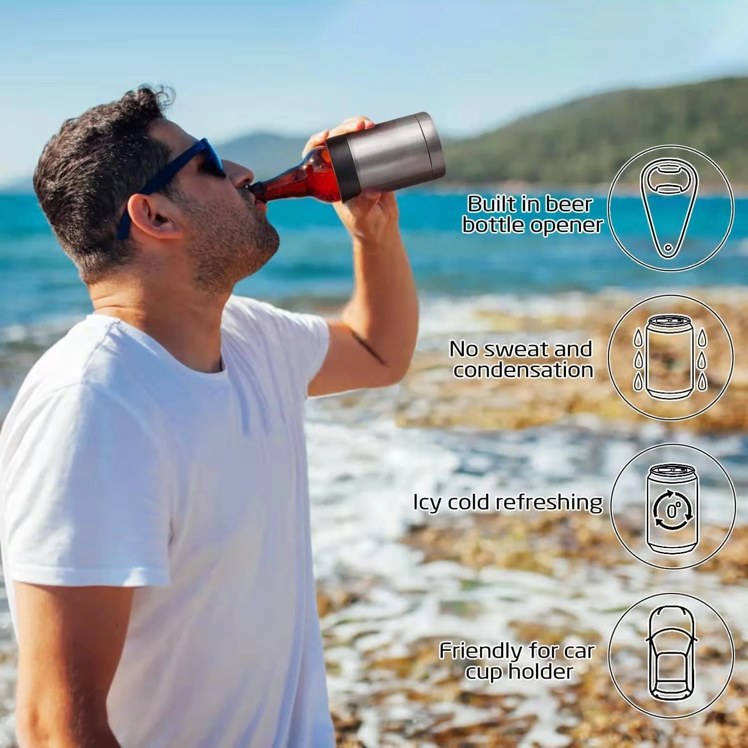 Nineway Premium Beer Cooler and Stubby Holder with Opener Gifts for Lovers - Image 7