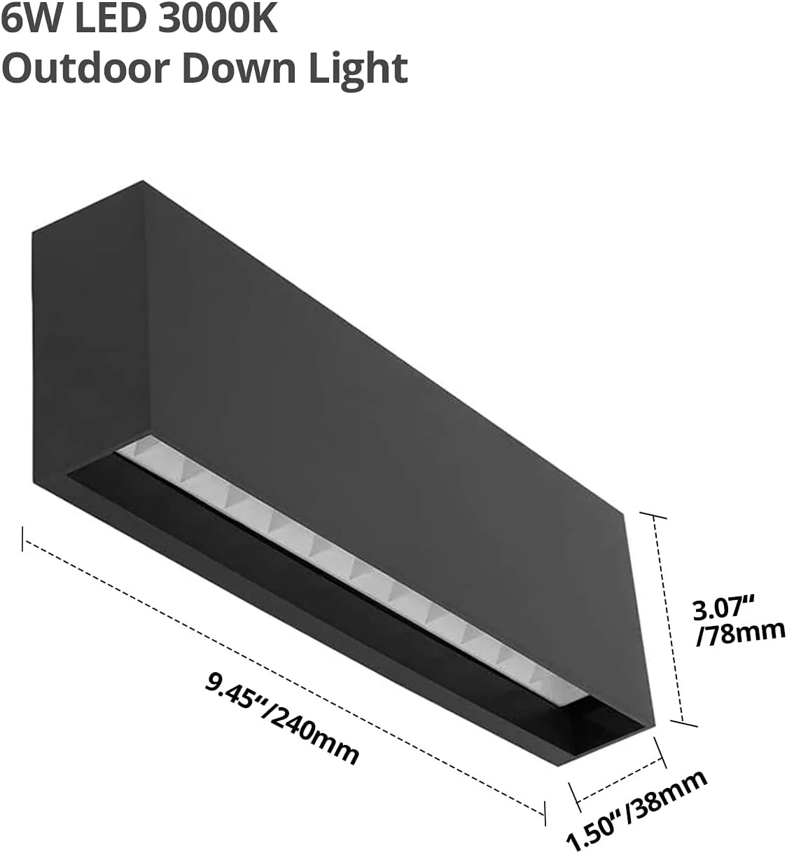 DAWALIGHT Modern Waterproof Outdoor Wall Lights for Garden Landscape - Image 2