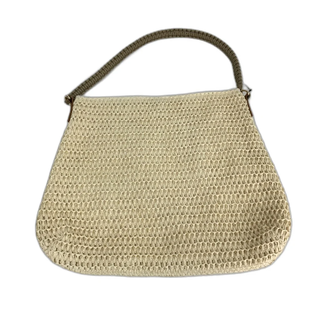 Mocha Brown & Olive Green Rope Handled Woven Fibre Style Market Tote Bag Set NEW - Image 4