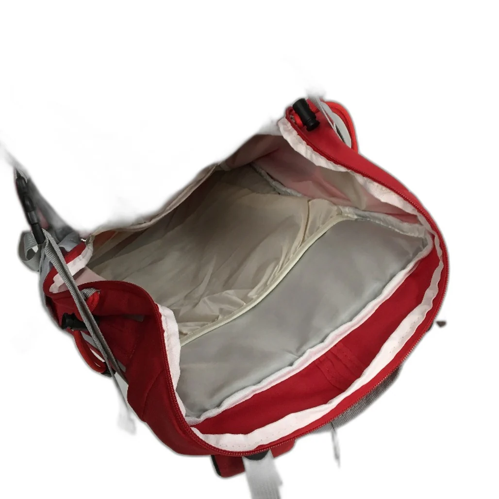 Red & Grey 2 in 1 35L Padded Back Support & 15L Clip On Mini Hiking Backpack NEW - Image 4