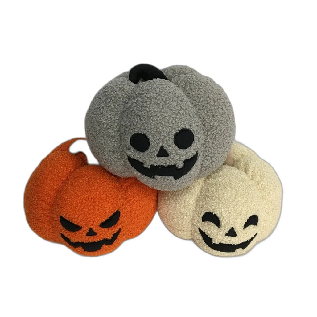 COLLECTABLE 6Pce Various Halloween Pumpkin Yarn Sherpa Look Stuffed Toy Pack NEW - Image 2
