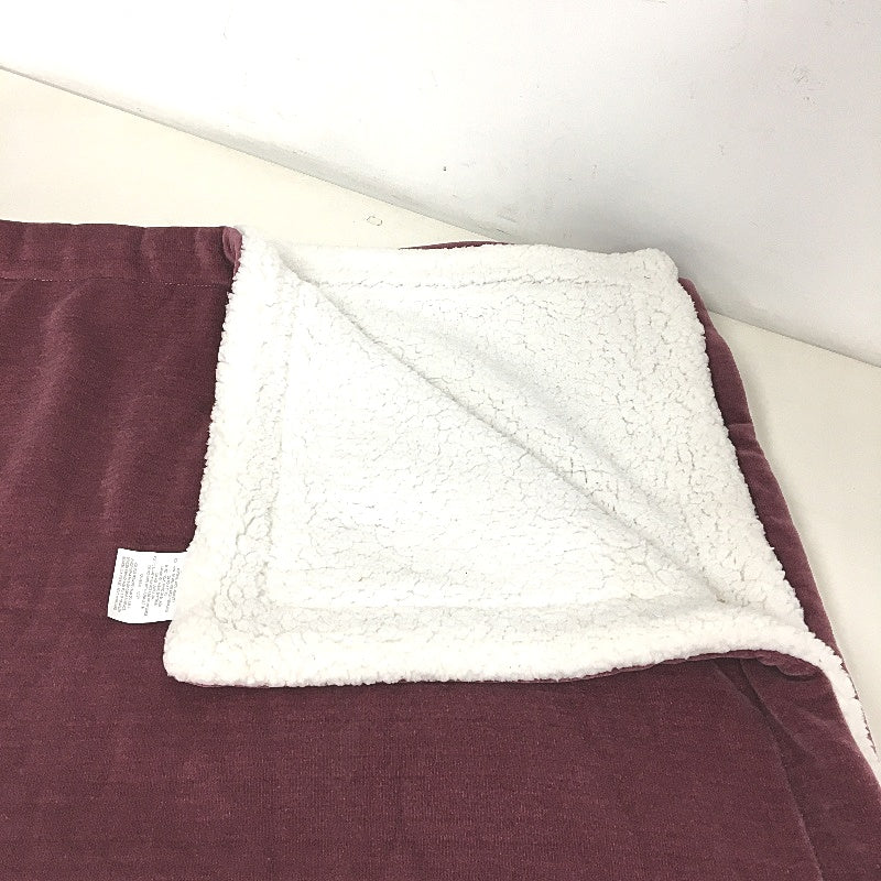 Target Vintage Rose Soft & Cozy Chenille Sherpa Throw Blanket 130 x 150cm NEW - Image 4