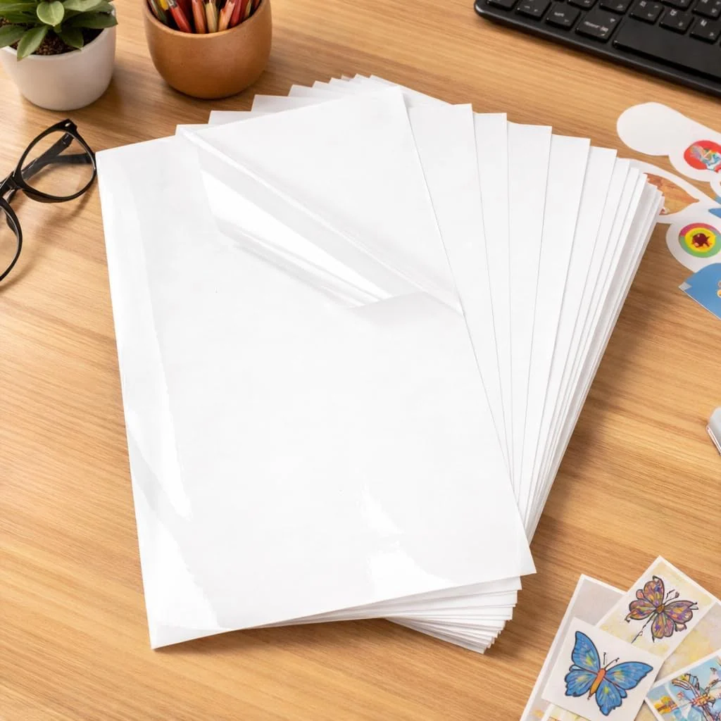 Avarrix Printable Vinyl Sticker Paper A4 Size Clear Glossy 20 Sheets - Image 8