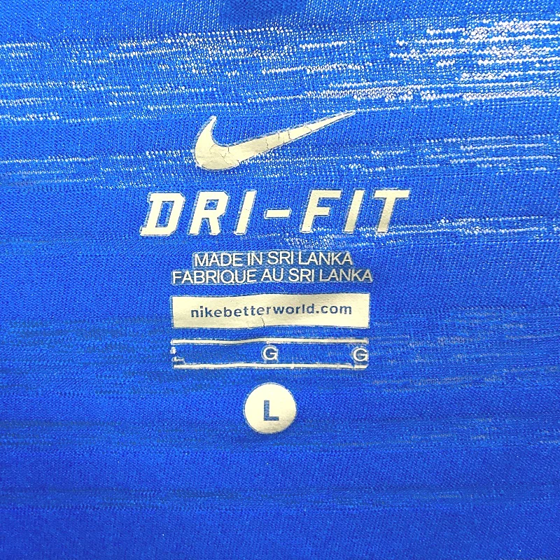 Nike Dri Fit Royal Blue Lightweight Active Wear T-Shirt Top Ladies Size Large - Image 3
