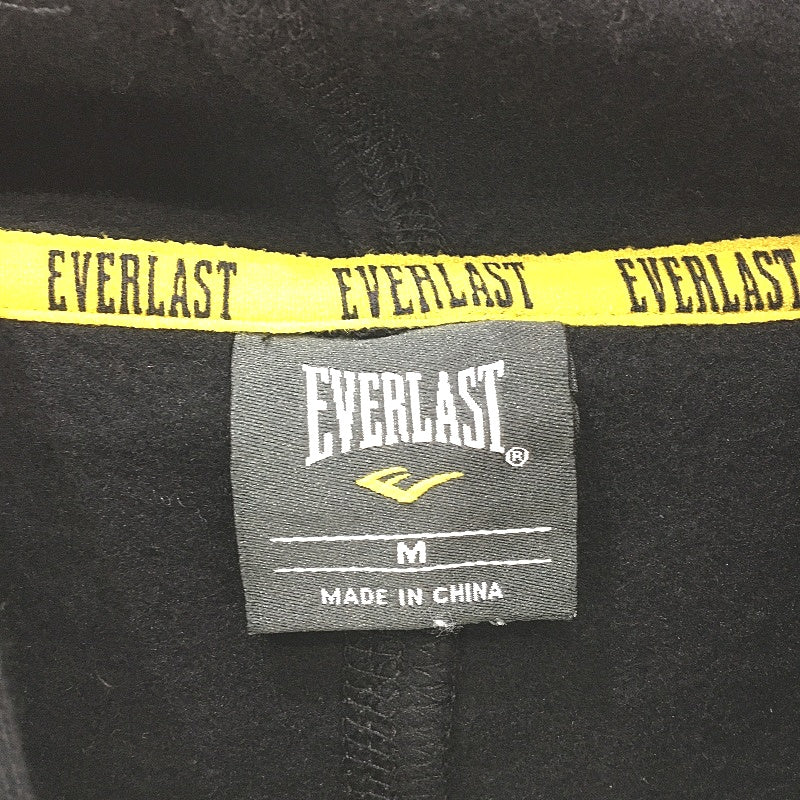 Everlast Black White Printed Shoulder Logo Hooded Jumper Mens Size Medium NEW - Image 3