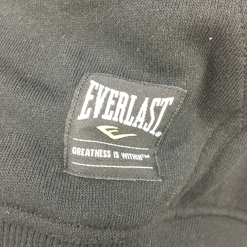 Everlast Black White Printed Shoulder Logo Hooded Jumper Mens Size Medium NEW - Image 4
