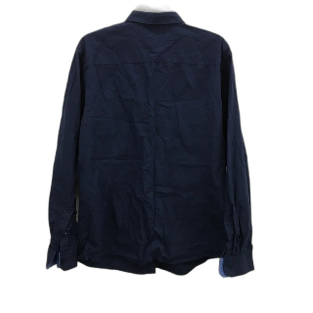 Ben Sherman 100% Cotton Navy Blue Long Sleeve Button Up Shirt Mens Size XL - Image 2