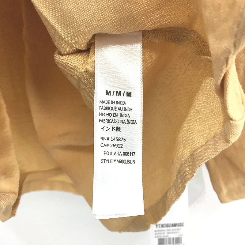 Amuse Society Bungalow Short Sleeve Woven Linen Blend Crop Top Ladies M NEW - Image 5